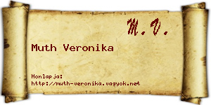 Muth Veronika névjegykártya